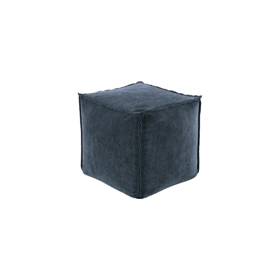 ashy blue pouf   