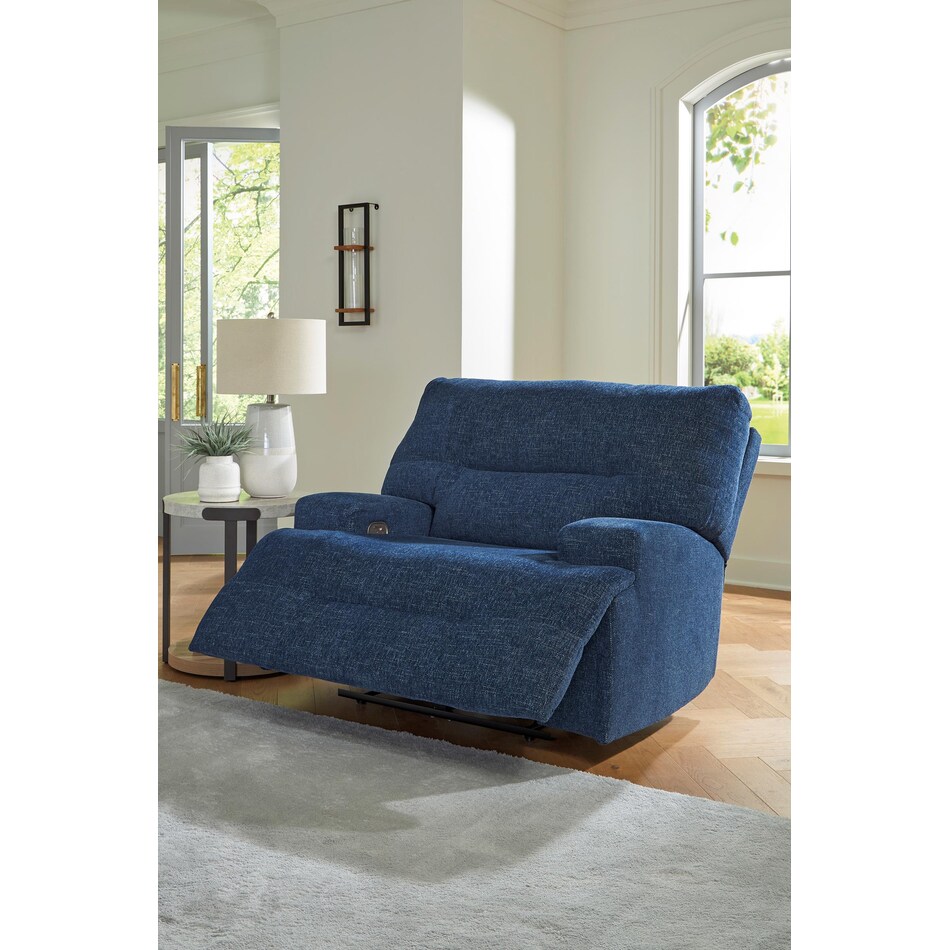 ashy blue recliner z  