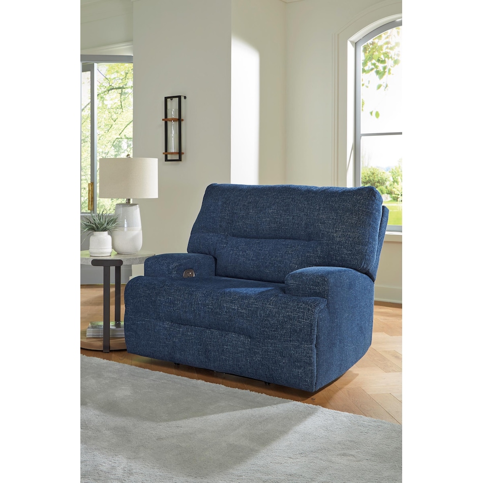 ashy blue recliner z  