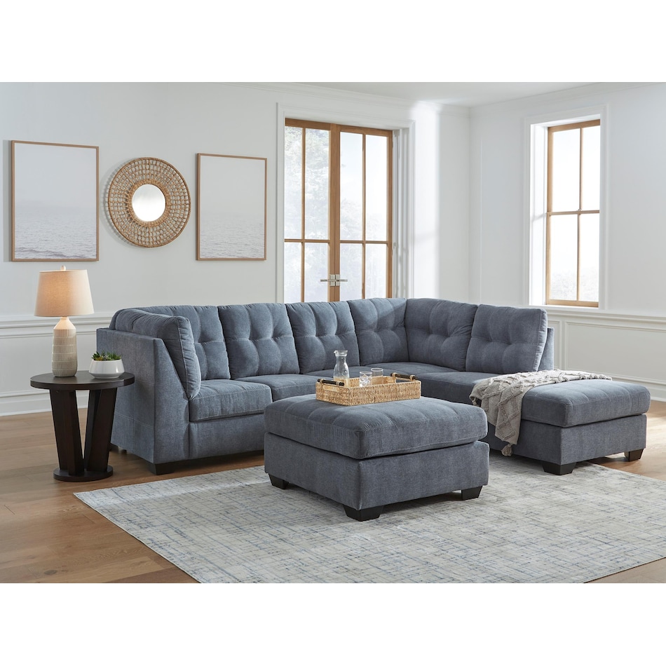 ashy blue sta fab sectional pieces zpkg  