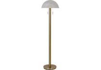 ashy brass floor lamp   