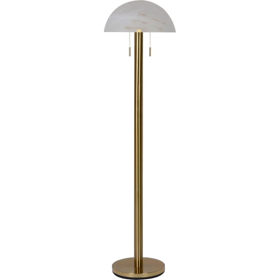 ashy brass floor lamp   