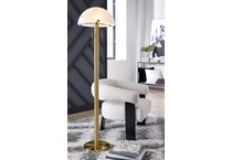 ashy brass floor lamp   