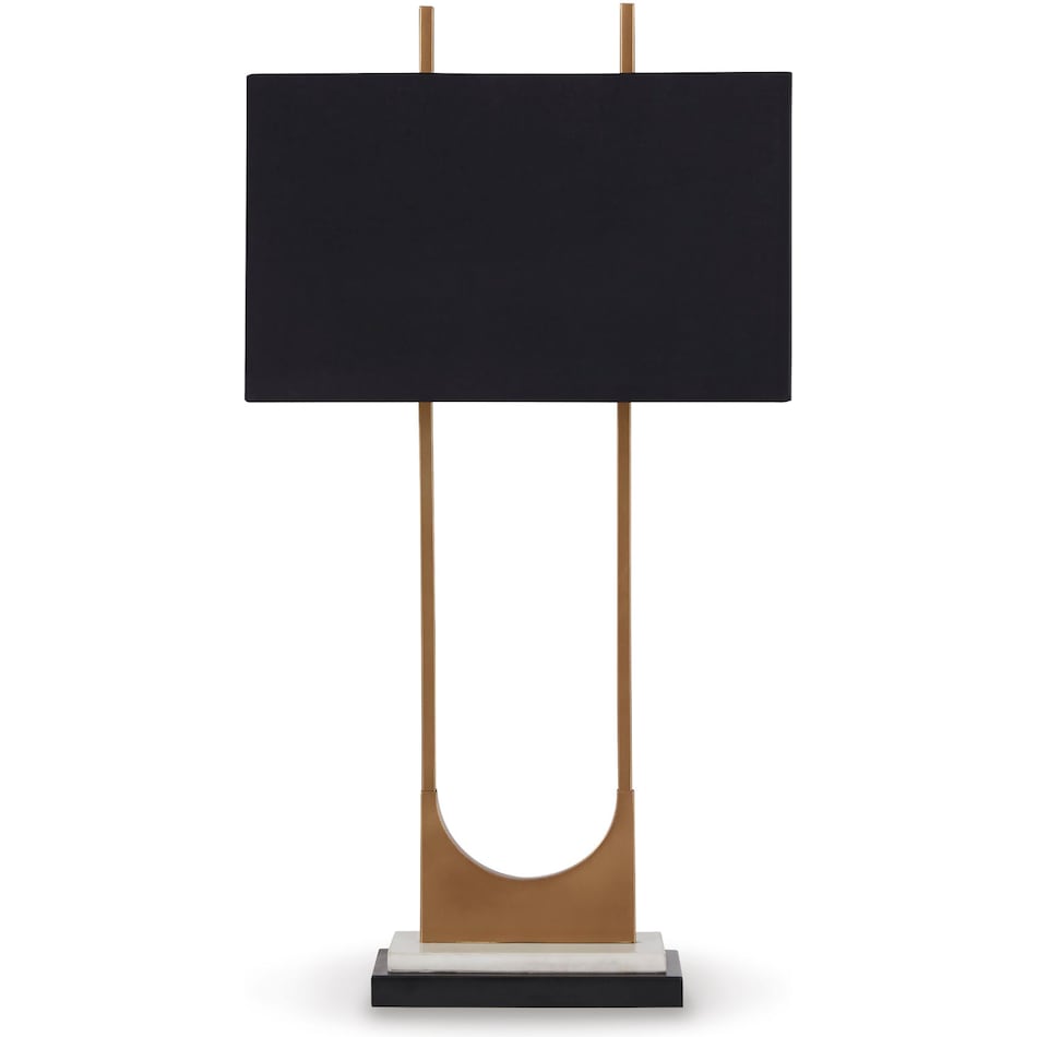 ashy brass table lamp   