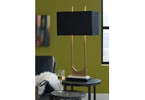 ashy brass table lamp   