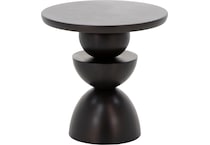 ashy bronze chairside table koda  