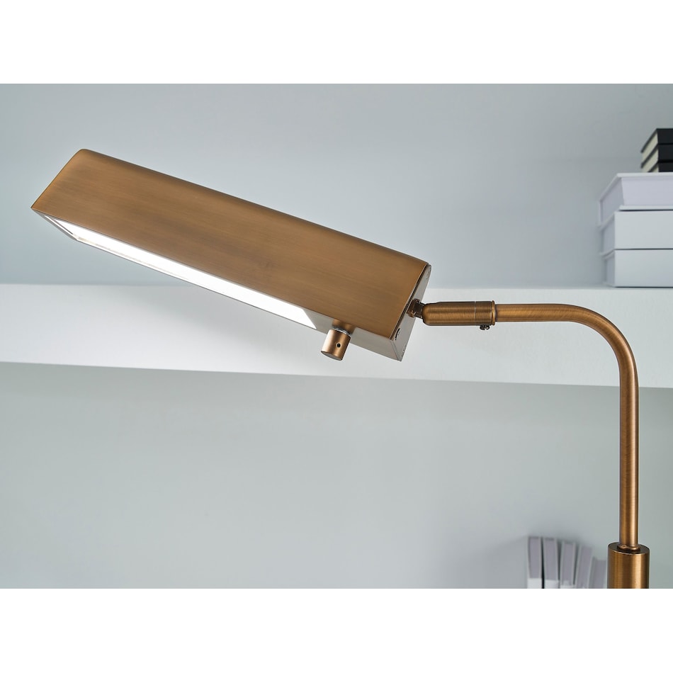 ashy bronze desk lamp   