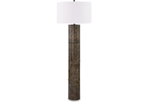 ashy bronze floor lamp   