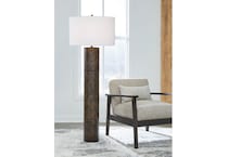 ashy bronze floor lamp   