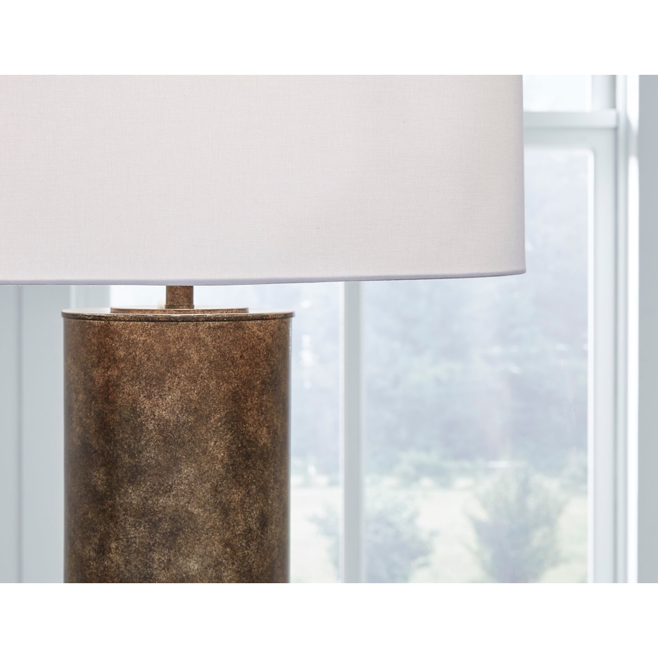 ashy bronze floor lamp   