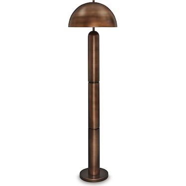 Bronze Metal Dome Floor Lamp 61.5"H