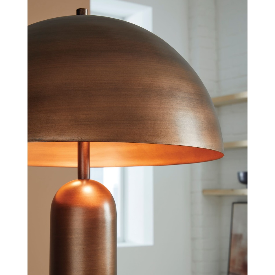 ashy bronze floor lamp   