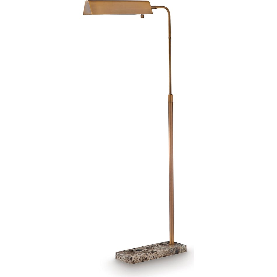 ashy bronze floor lamp   