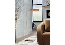 ashy bronze floor lamp   