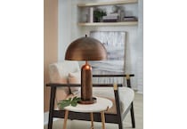 ashy bronze table lamp   
