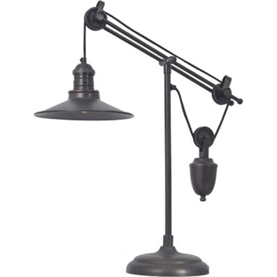 ashy bronze table lamp   