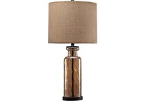 ashy bronze table lamp   