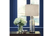 ashy bronze table lamp   