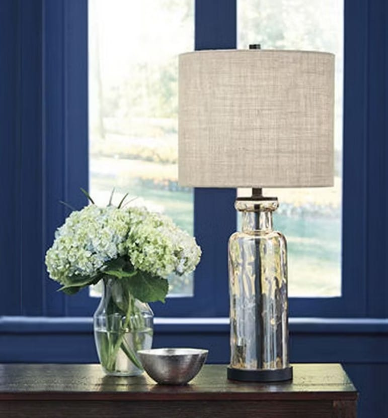 Bronze Glass Table Lamp 28.25"H | Steinhafels