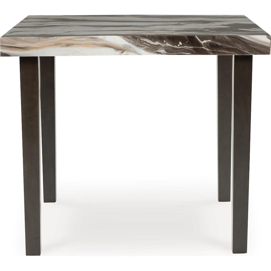 ashy brown & white inch counter height square   