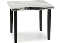 ashy brown & white inch counter height square   