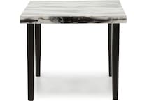 ashy brown & white inch counter height square   