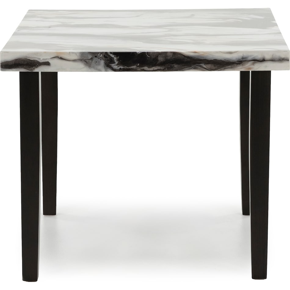 ashy brown & white inch counter height square   