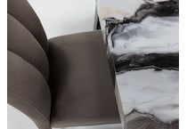 ashy brown & white inch counter height square   