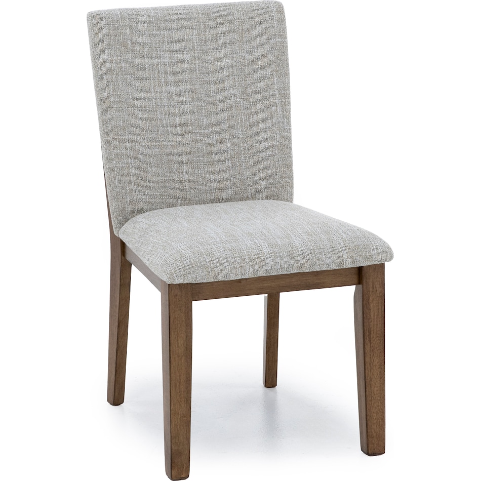 ashy brown   light beige polyester inch standard seat height side chair   