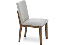 ashy brown   light beige polyester inch standard seat height side chair   