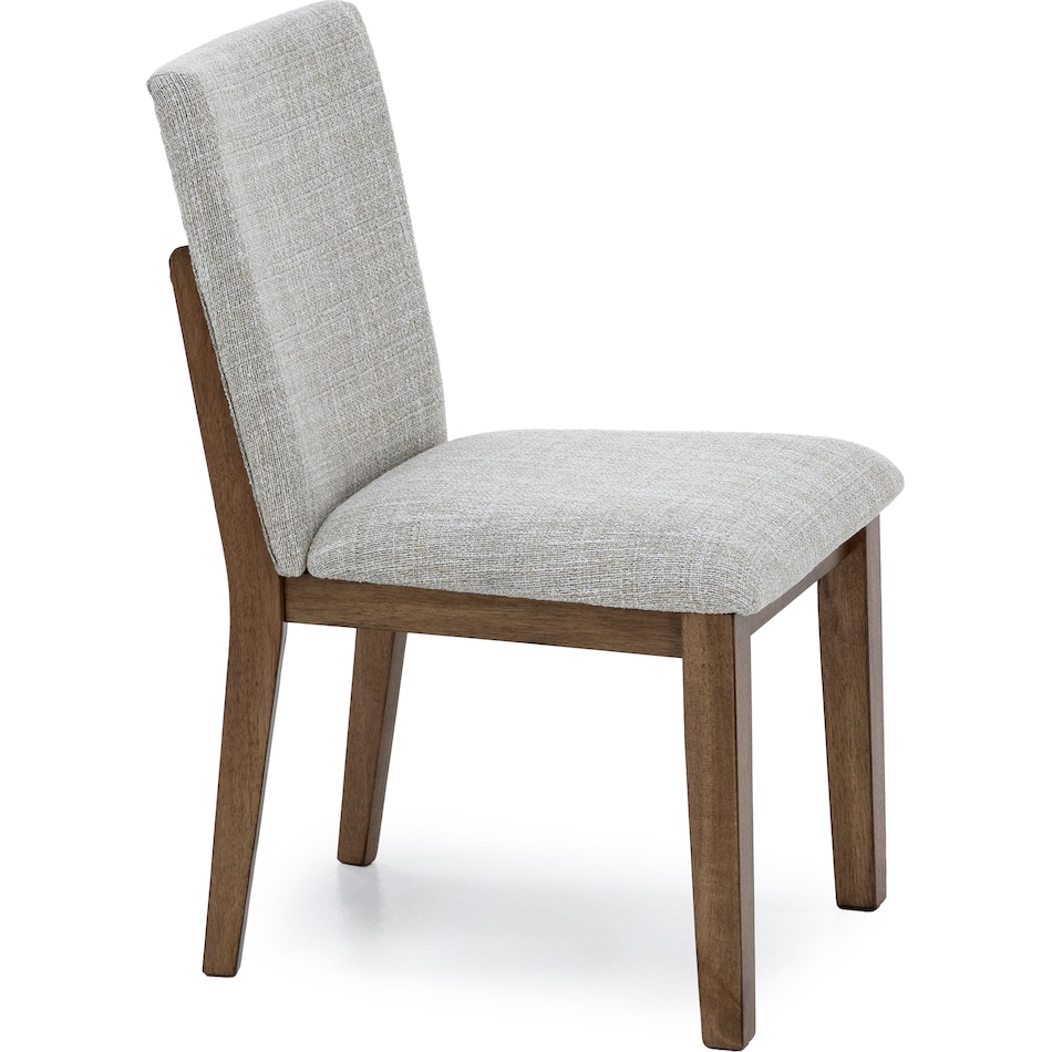 ashy brown   light beige polyester inch standard seat height side chair   