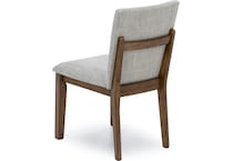 ashy brown   light beige polyester inch standard seat height side chair   