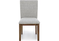 ashy brown   light beige polyester inch standard seat height side chair   