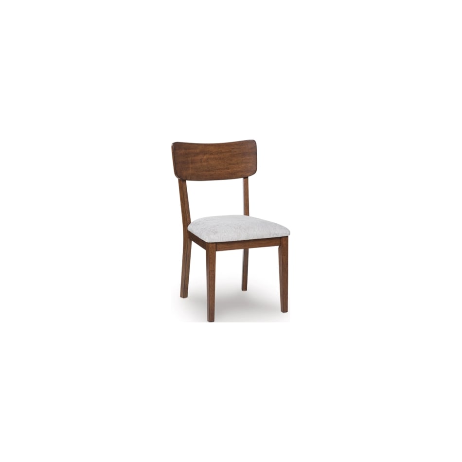 ashy brown   light grey inch standard seat height side chair   