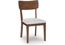 ashy brown   light grey inch standard seat height side chair   