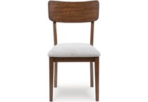 ashy brown   light grey inch standard seat height side chair   