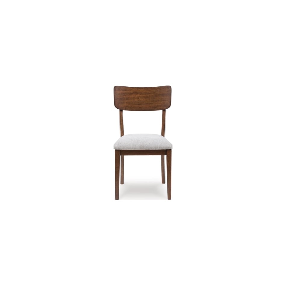 ashy brown   light grey inch standard seat height side chair   