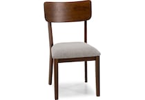 ashy brown   light grey inch standard seat height side chair   