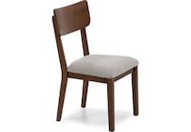 ashy brown   light grey inch standard seat height side chair   