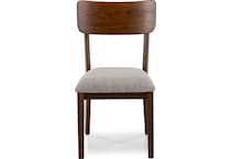 ashy brown   light grey inch standard seat height side chair   