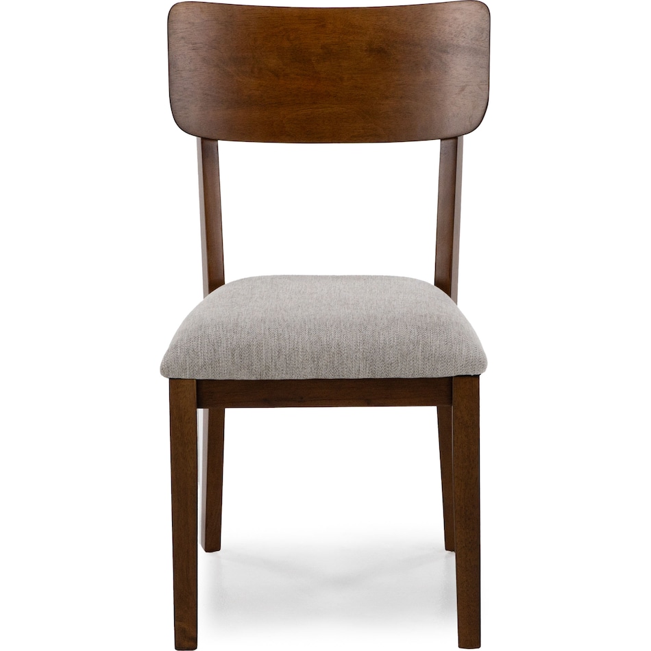 ashy brown   light grey inch standard seat height side chair   