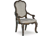 ashy brown inch standard height arm chair   