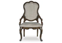 ashy brown inch standard height arm chair   
