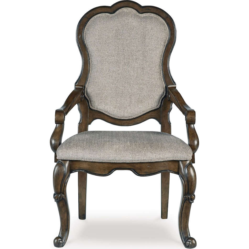 ashy brown inch standard height arm chair   