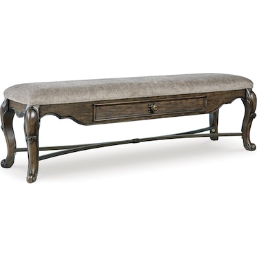 Monarch Upholstered Storage Bench
