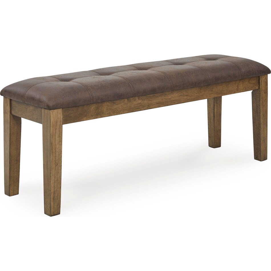 ashy brown inch standard seat height bench   