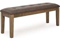 ashy brown inch standard seat height bench   