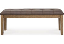 ashy brown inch standard seat height bench   