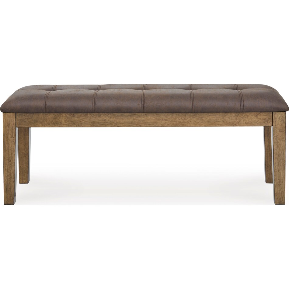 ashy brown inch standard seat height bench   