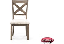 ashy brown inch standard seat height side chair  image   